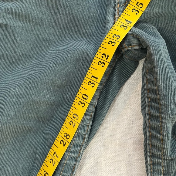 True Religion Womens Vintage Low Rise Flare Blue Corduroy Pants Y2K Joey Sz 28 - Picture 15 of 15